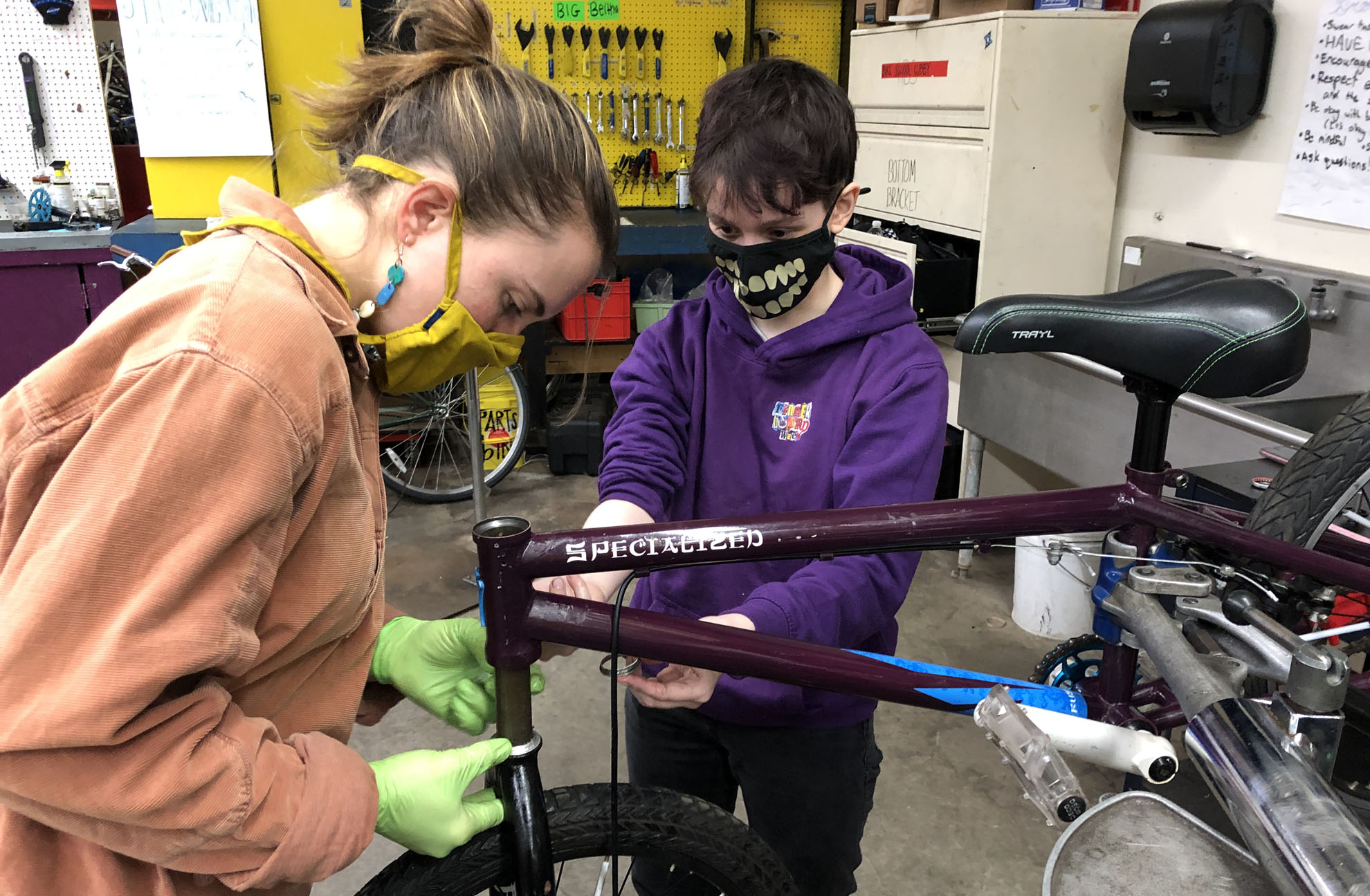 Bike School in Jamaica Plain Bikes Not Bombs